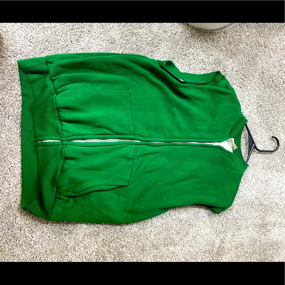 Green sweater vest
